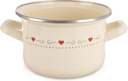 Olla esmaltada TONCA 16 cm, 1,4 l – color crema