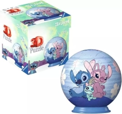 Puzzleball 3D DISNEY Stitch y Angel 54 piezas