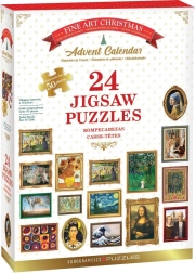 Calendario de Adviento de puzzles EUROGRAPHICS Fine Art 24×50 piezas