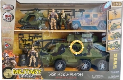 gran set de vehículos militares con luces y sonidos