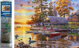 Pintura de diamantes Astillero 30 × 40 cm