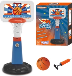 Juego de baloncesto infantil Woopie con altura ajustable y bomba