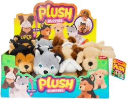 Perrito de peluche cachorro de 15 cm, varios tipos - 1 unidad