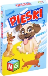 Juego de cartas Tres en raya Memoria Perritos