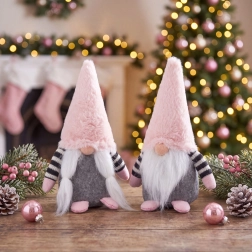 Duende navideño textil de 25 cm - 1 unidad