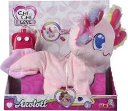 Axolote de peluche interactivo CHI CHI LOVE 20 cm con control por cable
