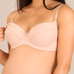 Sujetador de lactancia semirrelleno New Baby Eva beige