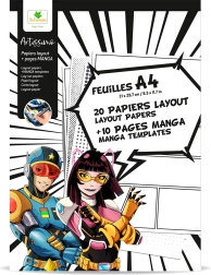 Artissimo - Papeles A4 para dibujo Manga con texturas