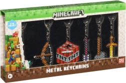 Colgante metálico de Minecraft: 6 piezas en embalaje Deluxe