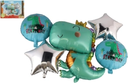 Set de globos inflables de dinosaurio, 5 uds