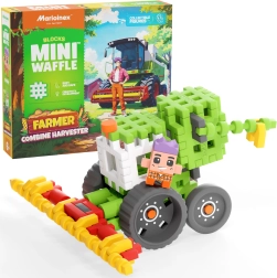 Set de construcción Mini Waffle Granjero – cosechadora 60 piezas Marioinex