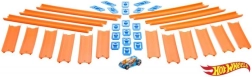 Hot Wheels mega pista de carreras con cochecito plateado