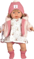 Muñeca realista parlante y llorona Llorens Carla con cuerpo blando 42 cm