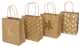 Bolsa de regalo pequeña Navidad 18x21x10 cm