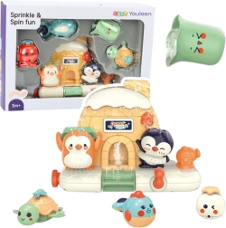 Set interactivo de baño para bebés – animales marinos