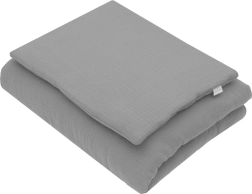 Set de muselina con relleno New Baby 80 × 70 cm gris