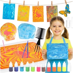 Kit creativo para pintar sobre agua ebru (12 colores)