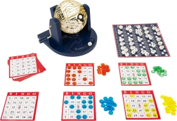 Juego de bingo familiar con bombo de sorteo