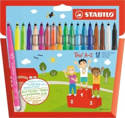Rotuladores STABILO Trio A-Z – set de 18 colores
