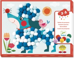 Collages con pompones Travesuras perrunas de Djeco