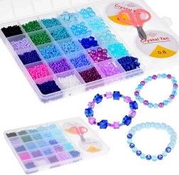 Set de cuentas y cristales para fabricar pulseras