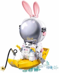 Set de construcción Pleyerid Moonship – conejito astronauta en una nave