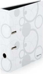 Archivador de palanca A4 laminado en color blanco