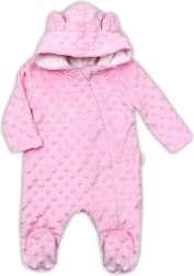 Mono para bebé de minky NICOL Bubbles rosa