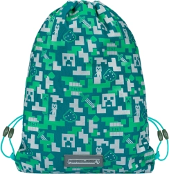 Mochila de cordón con Creeper plateado de MINECRAFT