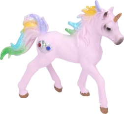 Figura colorida de unicornio 10 cm