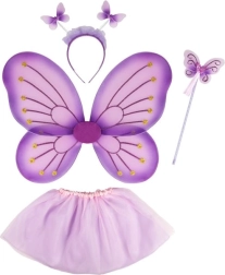 Set de hada morada para niños de 3–4 años