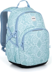 Mochila escolar de cuero de serpiente Topgal Yoko