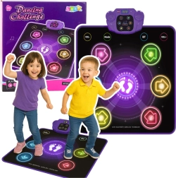 Alfombra de baile interactiva para niños con Bluetooth, 5 modos y 3 idiomas