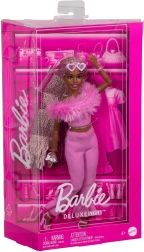 Barbie Deluxe Style – conjunto rosa peludo