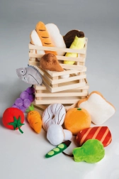 Juego de alimentos para tienda y cocina infantil, 20 piezas