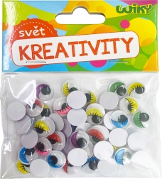 Ojos móviles de colores 12 mm