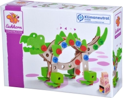 Juego de construcción de madera Eichhorn Constructor dinosaurios 100 piezas