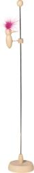 GOKI pájaro carpintero en vara, juguete de madera 41 cm