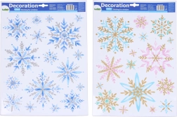 Decoración para ventana Copos de nieve 41 × 29 cm