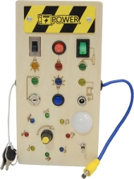 Busy board interactivo de madera con LED 2Kids Toys