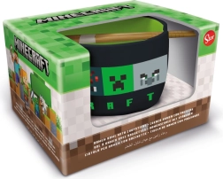 Set de regalo de bol de ramen y palillos de Minecraft