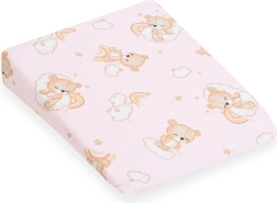 Funda para almohada infantil en cuña 30×37 cm osito rosa