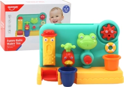 Juguete de baño infantil: fuente con rana y molinillo