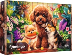 Puzzle Trefl Flamingo by Trefl de 600 piezas «Psy w oranżerii»