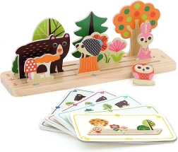 Vilac Juego lógico de madera Construye correctamente Bosque