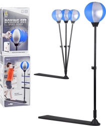 Set de boxeo infantil con soporte ajustable y pera de boxeo