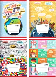Cuaderno escolar A5 30 hojas rayado – vocabulario 8 mm