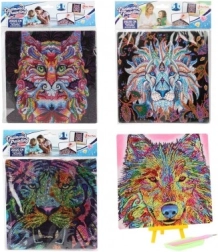 Pintura de diamantes Animales en cartón 20x20 cm
