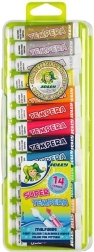 Témpera Jolly - 12 colores + plata y oro