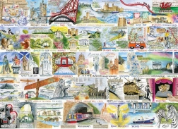 Puzzle Británico y brillante de 1000 piezas GIBSONS